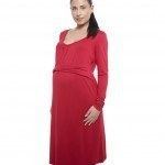 1, vestido rojo prenatal