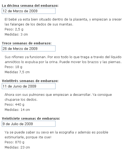calendario de embarazo 2