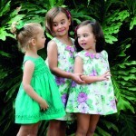 verde con flores