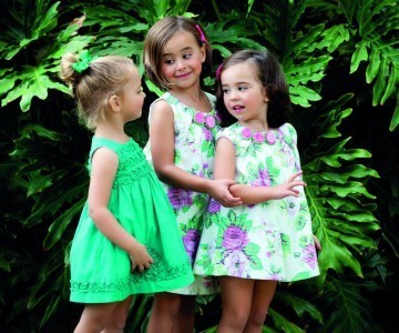 verde con flores