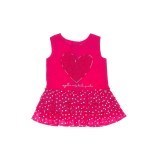 vestido multicorazon