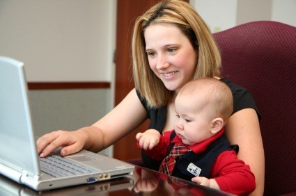 Family on Computer