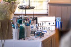 Ideas baby shower centro de mesa cartel luminoso