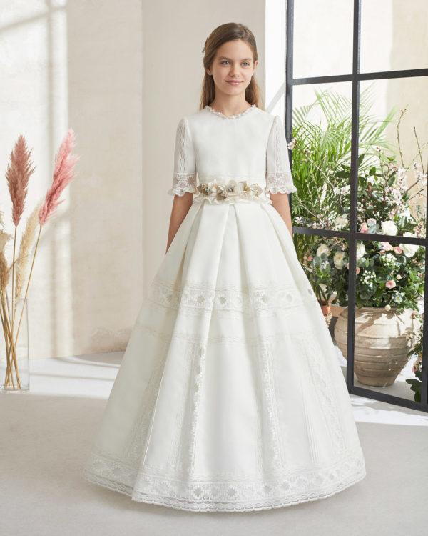 Vestidos comunion rosa clara modelo 59119 